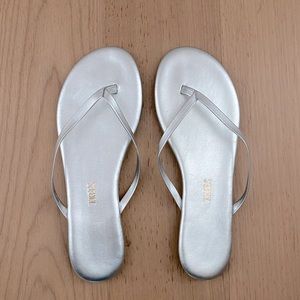 TKEES Silver Metallic Sandal